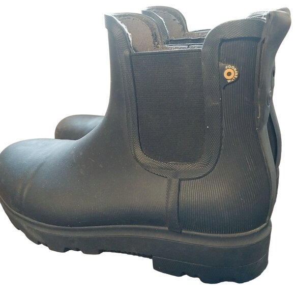 Bogs Womens Laurel Safety Boots Size 7 Black Cozycore Classic Warm Outdoor - Picture 1 of 6